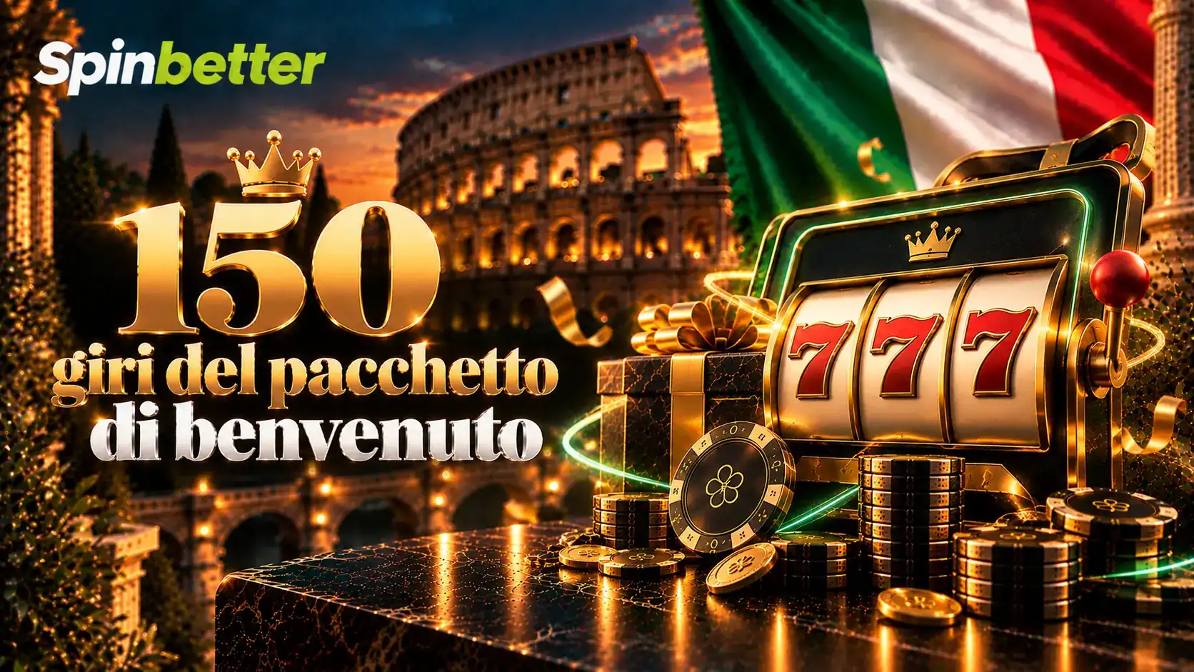 SpinBetter free spins: i 150 giri del pacchetto di benvenuto